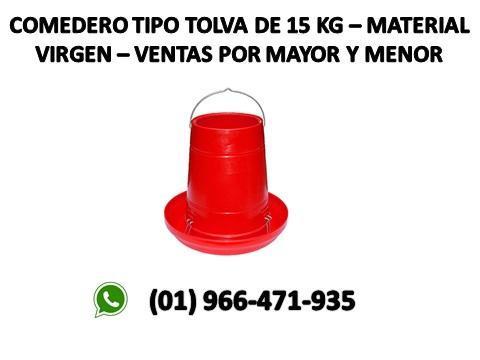 COMEDERO TIPO TOLVA DE 15 KG MAYOR INFORMACIÓN 966471935