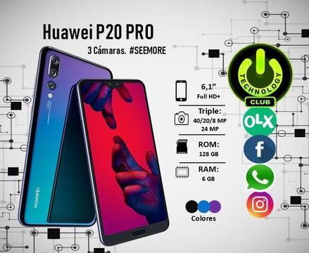 Huawei P20 Pro 6gb Ram 128 memoria interna | Tienda física centro de  | Celulares  Technology Club