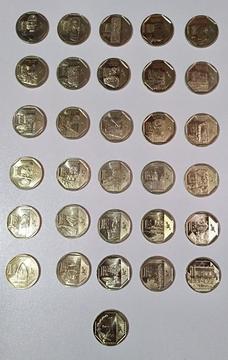 Colección de Monedas 1 Sol completa