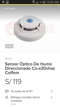 Detectores de Humo Coffem Nuevos