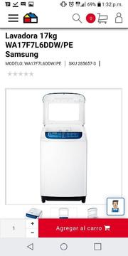 Lavadora Samsung 1100