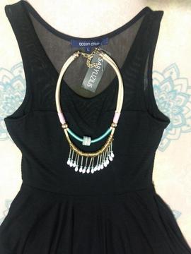 VENDO VESTIDO DE NOCHE NEGRO MUJER TALLA L Y M