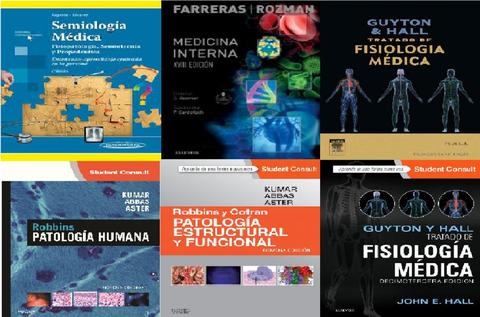 Combo 6 Libros de Medicina Pdf Semio, Fisio y Patología