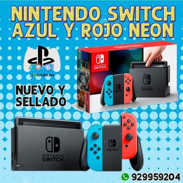 Nintendo Switch Azul y Rojo neon NUEVO y SELLADO