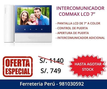 Kit Completo Commax Video Portero Intercomunicador . FERRETERIA PERU