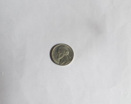 Moneda de cinco centavos de dolar de plata de 1985