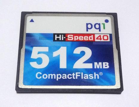Memoria Compact Flash PQI de 512MB Hispeed 40 CF CNC Teclado CompactFlash 512 MB
