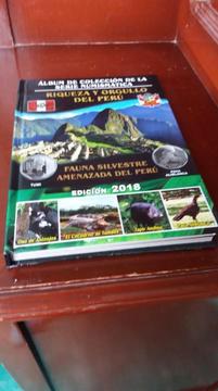 Colección de monedas de la Serie Numismática RIQUEZA Y ORGULLO DEL PERU Y FAUNA SILVESTRE AMENAZADA DEL PERU
