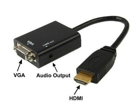 ADAPTADOR HDMI A VGA CON SONIDO