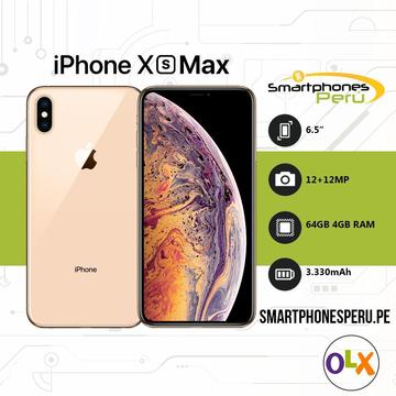 Celular Iphone XS MAX 64GB/256GB •Cámara dual de alta resolución• Smartphonesperu.pe