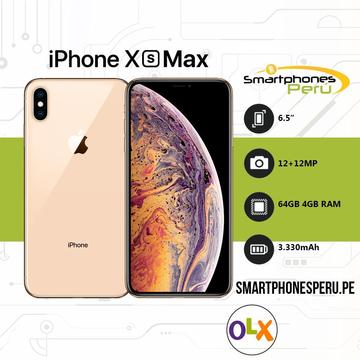 Celular Iphone XS MAX 64GB/256GB •Carga inalámbrica• Smartphonesperu.pe