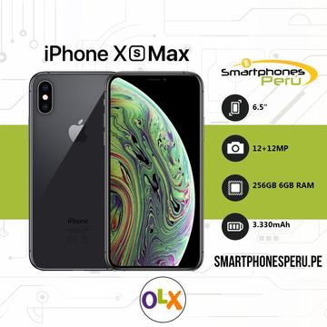 Celular Iphone XS MAX 64GB/256GB •Resiste el agua• Smartphonesperu.pe