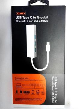 HUB USB TIPO C PUERTO RJ45 KUMO