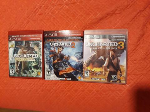 Uncharted 1, 2 Y 3 Ps3