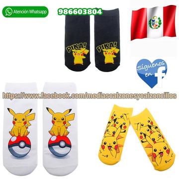 Calcetines medias de pikachu ropa para niños venta en  La Molina