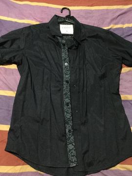 Camisa Manga Corta Talla S Color Negro
