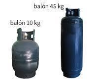 BALONES DE GAS DOMESTICO DE 10 KGS. Y 45 KGS