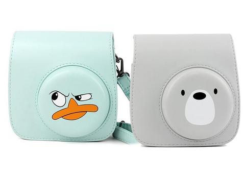 Case Estuche Funda Celeste Pato , Humo Oso Instax Mini 8 9