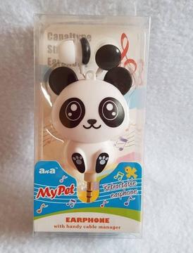 Kawaii Audífonos Retráctil Oso Osito Panda
