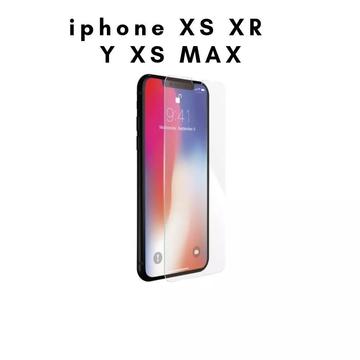 Protector De Vidrio Para Iphone Xs Rx Y Xs Max Plana