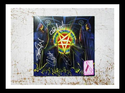 Anthrax Autografiado Firmado Vinilo For All Kings