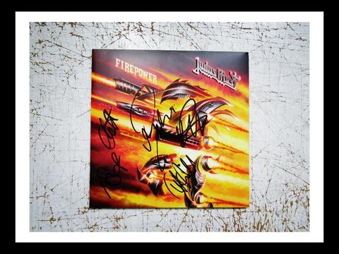 Judas Priest Firepower Autografiado Firmado Vinilo