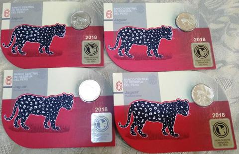 Serie Fauna Silvestre Amenazada Perú Moneda Alusiva Jaguar