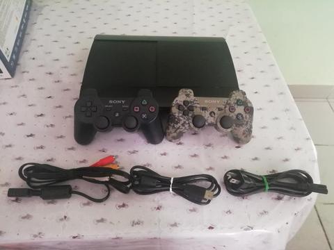 Ps3 Super Slim 500gb, 2 Mandos, 7juegos