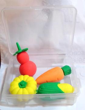 Borradores en caja: frutas y verduras