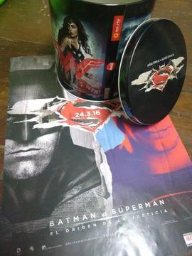 Lata y Poster BATMAN V SUPERMAN Dc Comics Película