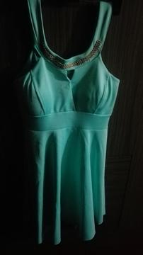 Vestido Color Verde Jade