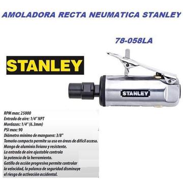 Amolador Recta Neumática Stanley 1/4 78058la NUEVO