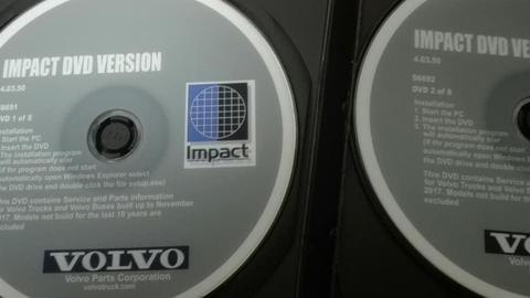 SOFTWARE VOLVO IMPACT 2018 8 DVD'S DLL