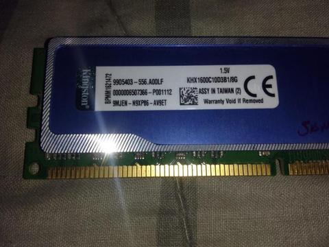 Memoria Kingston Kvr16ls11/8, 8gb, Ddr3, Sodimm, 1600mhz, Cl