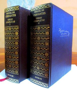 Obras Completas Miguel Cervantes Saavedra. Ediciones Aguilar. Madrid. España. 2003. Obra Completa en 2 tomos