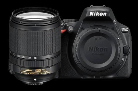 Nikon D5500 con lente 18 140
