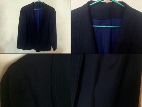 Saco de Paño Azul para Mujer Talla M // BUEN ESTADO
