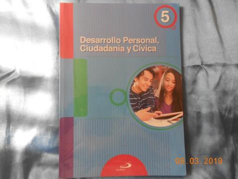 Libro Escolar Desarrollo Personal, Ciudadania y Civica 5 Secundaria