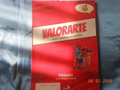 Libro Escolar Valorarte Primaria 6