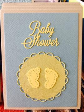 Se Hacen Tarjetas de Baby Shower hechas a mano