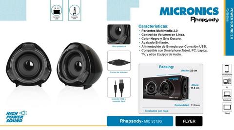 Parlantes Micronics Nuevos Doy sin Caja