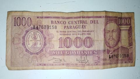 Vendo Billete Del Año 1952 de Paraguay