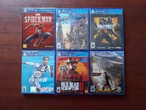 PS4, COD BLACK OPS, ASSASING, SPIDERMAN, RED DEAD, TIENDATOPMK