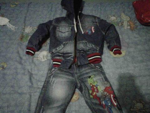 Conjunto Jean Azul Para Nino 2 Años