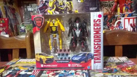Transformers Pack Original Bumblebe Y Autobot Hot Rod