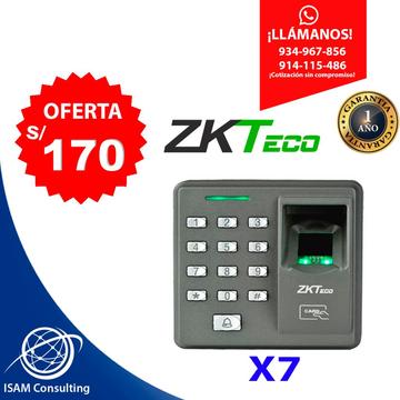 DigitalReloj Control De Asistencia y Acceso Biometrico Huella Digital ZKTECO X7