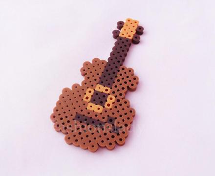 Hama Beads Figura Guitarra Musical