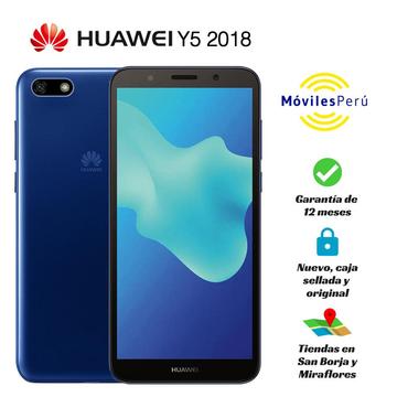 HUAWEI Y5 2018 8 GB NUEVO, CAJA SELLADA, GARANTÍA DE 12 MESES, TIENDAS FÍSICAS