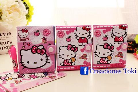 Mini Libreta Hello Kitty Con Lapicero