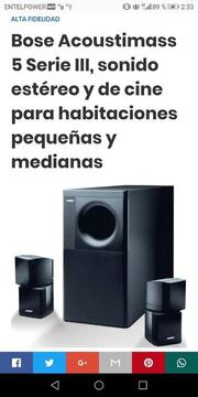 Sistema Bose Acoustimass 5